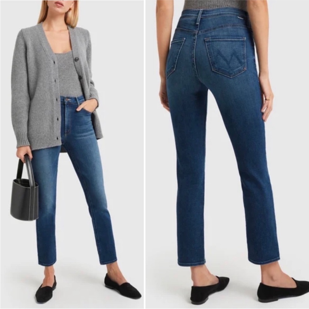 MOTHER Women's Straight Leg Jeans - Dark Blue